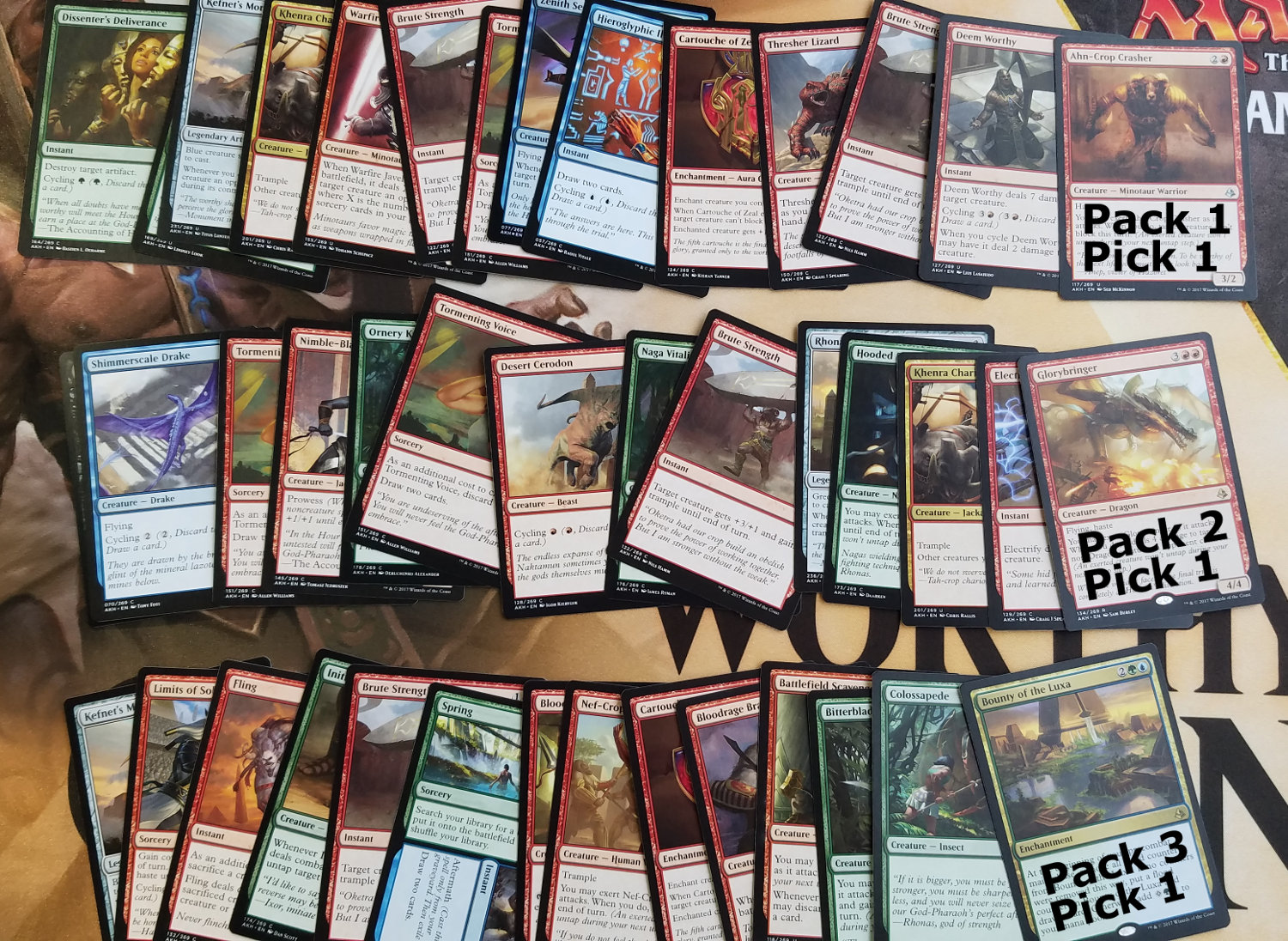 Amonkhet RG Beats (5-22-2017) Pick Order