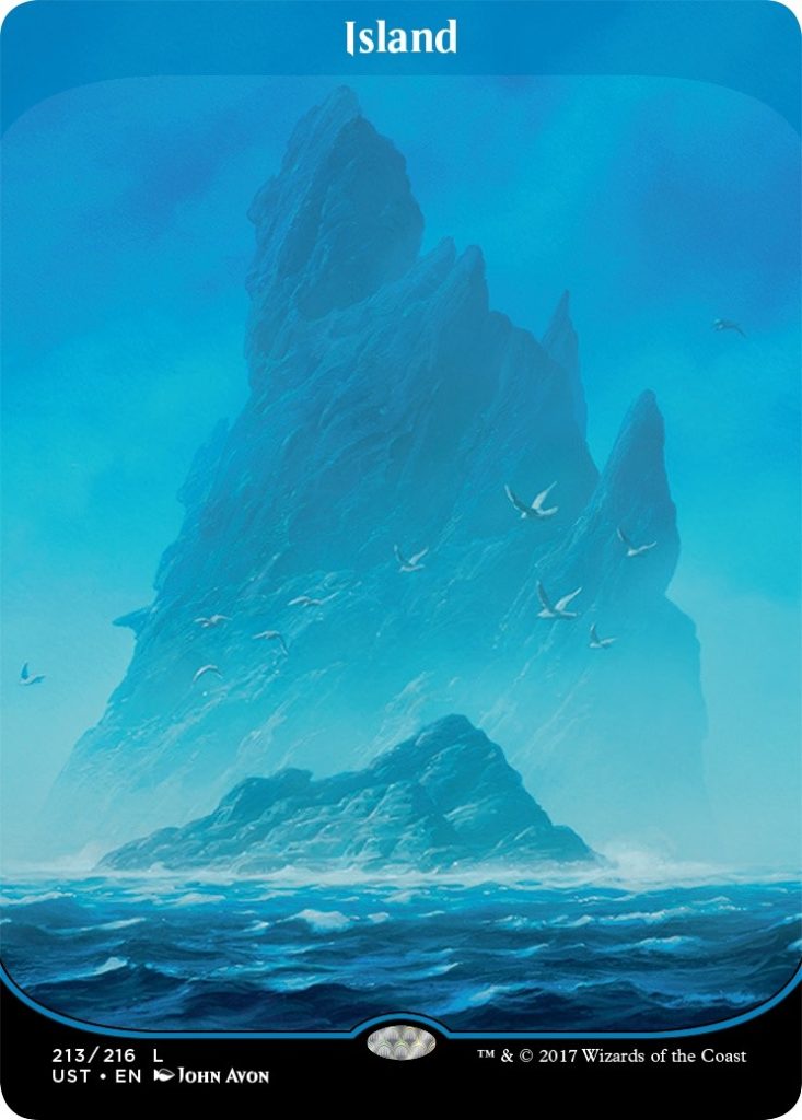 UN3 Full Art Borderless Island by John Avon