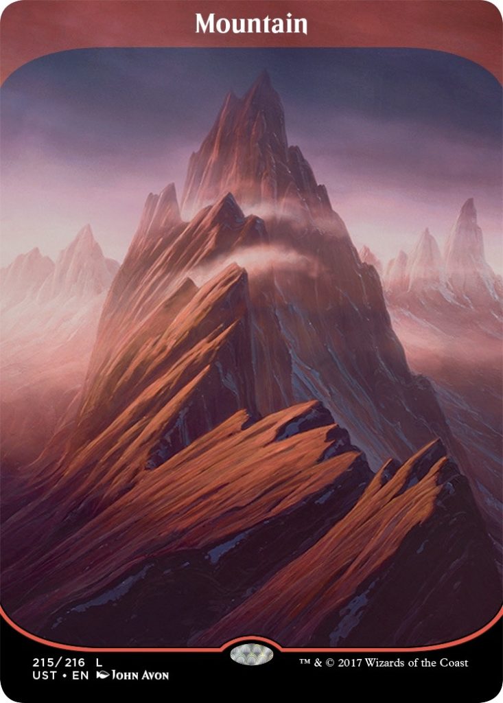 UN3 Full Art Borderless Mountain by John Avon