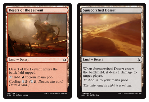 Desert of the Fervent + Sunscorched Desert